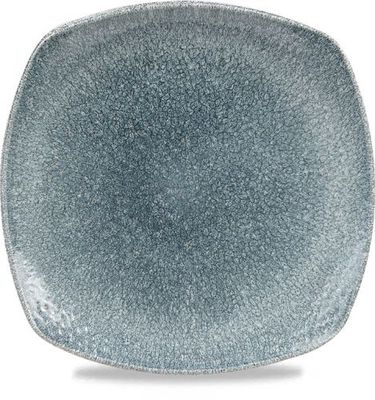 Churchill - Piatto quadrato 21,5 cm Raku Topaz Blue Studio Prints