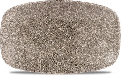 Churchill - Piatto oblungo 20 x 12,1 cm Raku Quartz Black Studio Prints