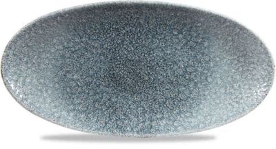 Churchill - Piatto ovale 29,9 x 15 cm Raku Topaz Blue Studio Prints