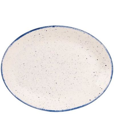Churchill - Piatto ovale 30,5 cm Hints Indigo Blue