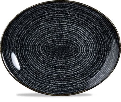 Churchill - Piatto ovale 27 x 22,9 cm Homespun Charcoal Black Studio Prints