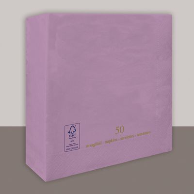 Tovagliolo Lilla 2 veli 33x33 cm 1350 pezzi - Tirolix