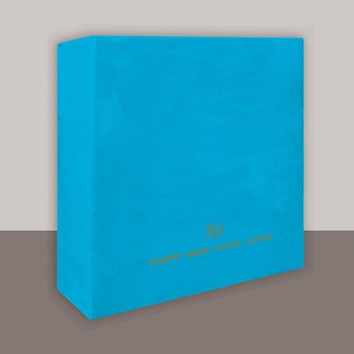 Tovagliolo Turchese 2 veli 33x33 cm 1350 pezzi - Tirolix