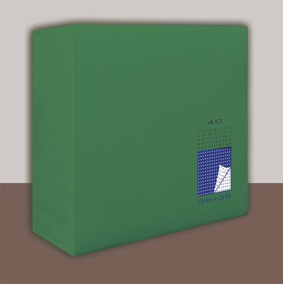 Tovagliolo Verde foresta 2 veli 38x38 cm Punta/Punta 1440 pezzi - Tirolix