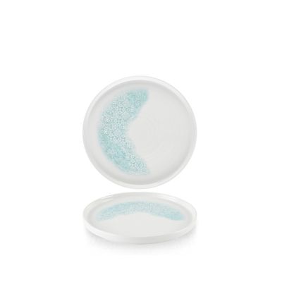 Churchill - Piatto con bordo verticale 21 cm Vintage Prints Med Tiles Aquamarine