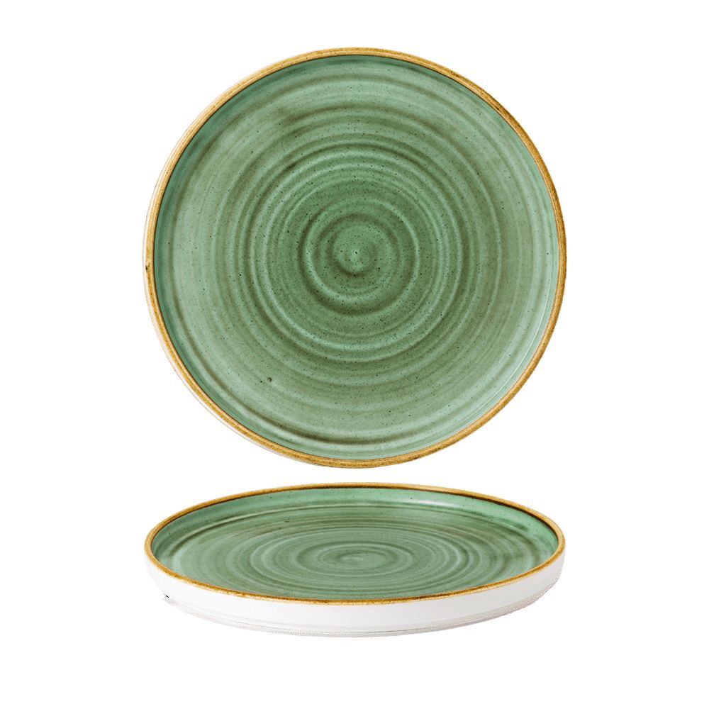 Churchill - Piatto con bordo verticale 26 cm Samphire Green