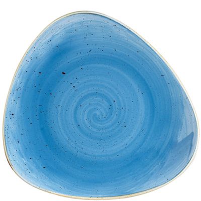 Churchill - Piatto piano triangolare 22,9 cm Cornflower Blue