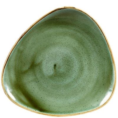 Churchill - Piatto piano triangolare 22,9 cm Samphire Green