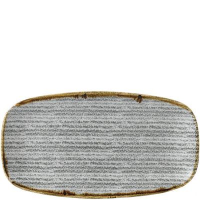 Churchill - Piatto oblungo 35,5 x 18,9 cm Homespun Stone Grey Studio Prints