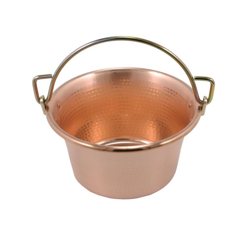 Paiolo Con Maniglia 34 cm Rame Stagnato - L.A.R.