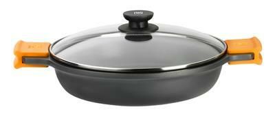 Casseruola Bassa 2 Manici Con Coperchio 30 cm Efficient - Pintinox