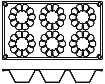 Agnelli - Placche Briochette 7,9 cm Pasticceria