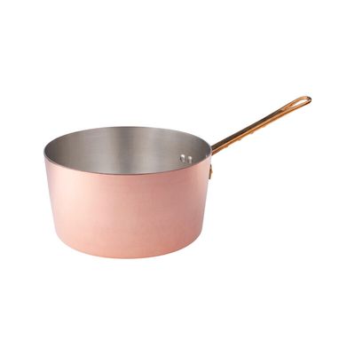 Agnelli - Casseruola Alta 1 Manico 20 cm Rame Martellato - 2 mm