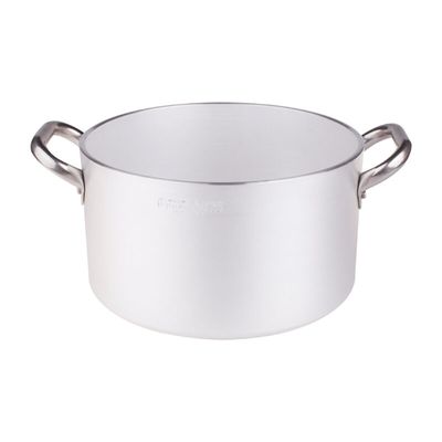 Agnelli - Casseruola Alta 2 Manici 45 cm Alluminio - 5 mm - Radiante
