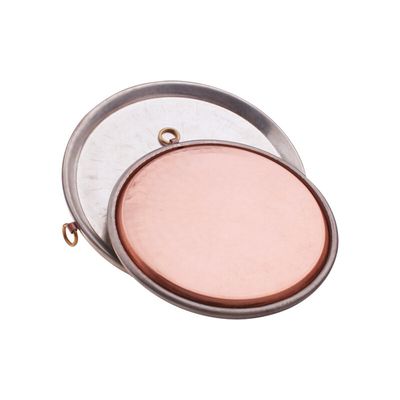 Agnelli - Tortiera Per Farinata 30 cm Rame Stagnato - 2 mm