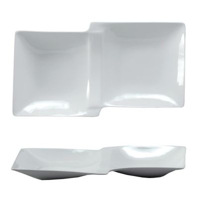 Tirolix - Piatto Rettangolare 2 Scomparti 43 x 22 cm Plates