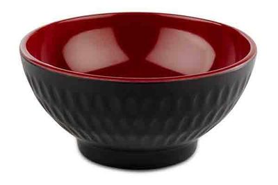 APS - Ciotola "Asia Plus " 9,5 cm Rosso, Nero