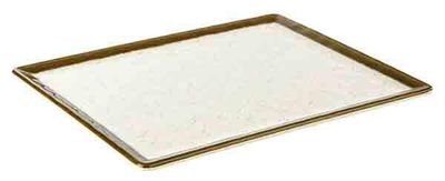 APS - Vassoio GN "Stone Art" 26,5 x 32,5 cm Bianco, Marrone