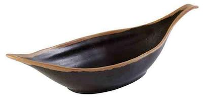 APS - Ciotola Foglia "Crocker" 14 x 42 cm 0,65L Nero