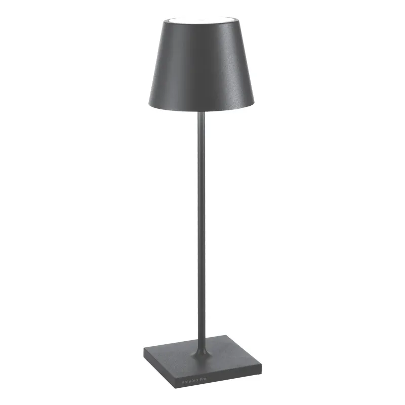 Lampada da tavolo 38 x 11 cm Poldina Grigio Scuro - Zafferano