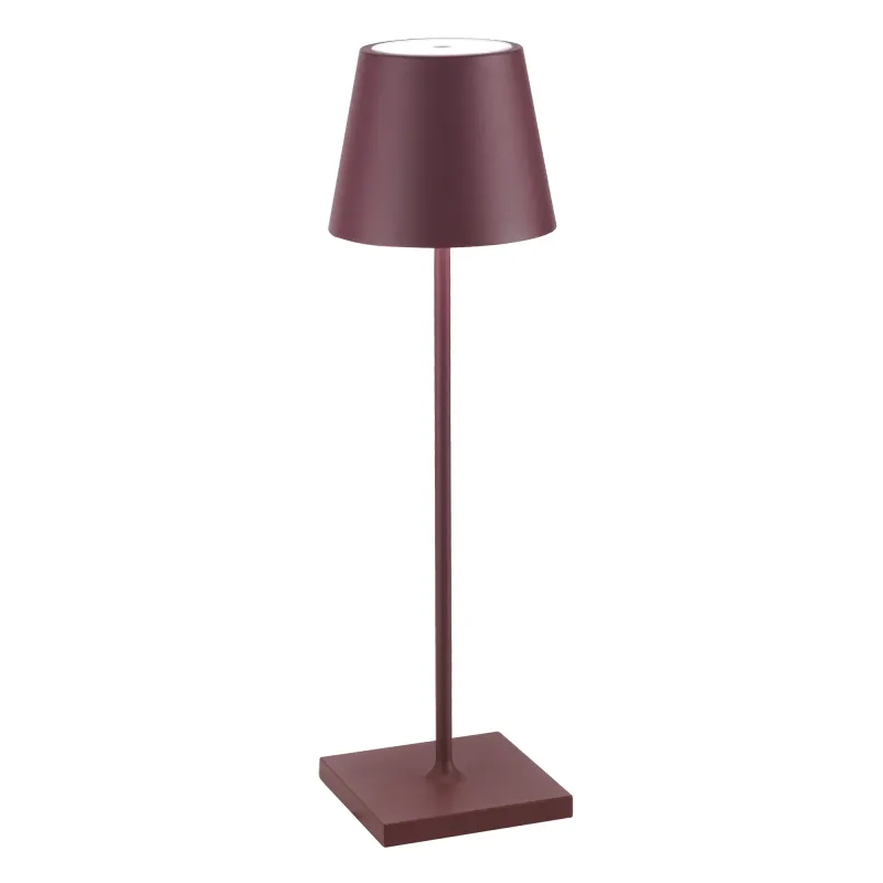 Lampada da tavolo 38 x 11 cm Poldina Bordeaux - Zafferano