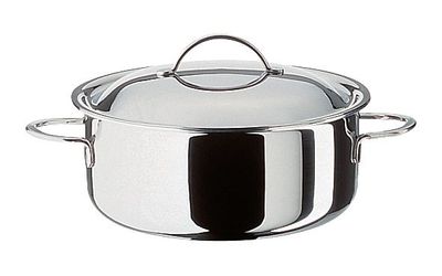 Spring - Pentola bassa con coperchio 16 cm Cristal