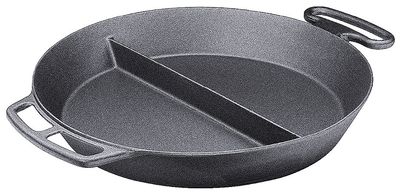 Padella gigante in ghisa con barra centrale 80 cm - Contacto