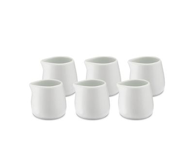 Set 6 lattiere in porcellana 50 ml - Weis