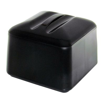 Porta Ghiaccio Quadro Con Coperchio 24 x 24 cm Nero - Mc