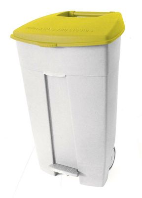 Pattumiera Raccolta Differenziata 120 lt Giallo Contiplast - Medial