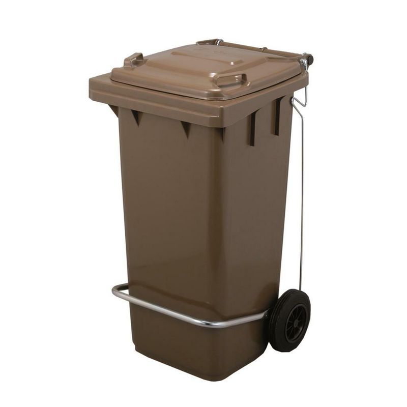 Bidone Raccolta Differenziata 120 lt Marrone - Sss