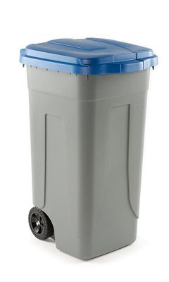 Bidone Raccolta Differenziata 100 lt Grigio/Blu - Sss