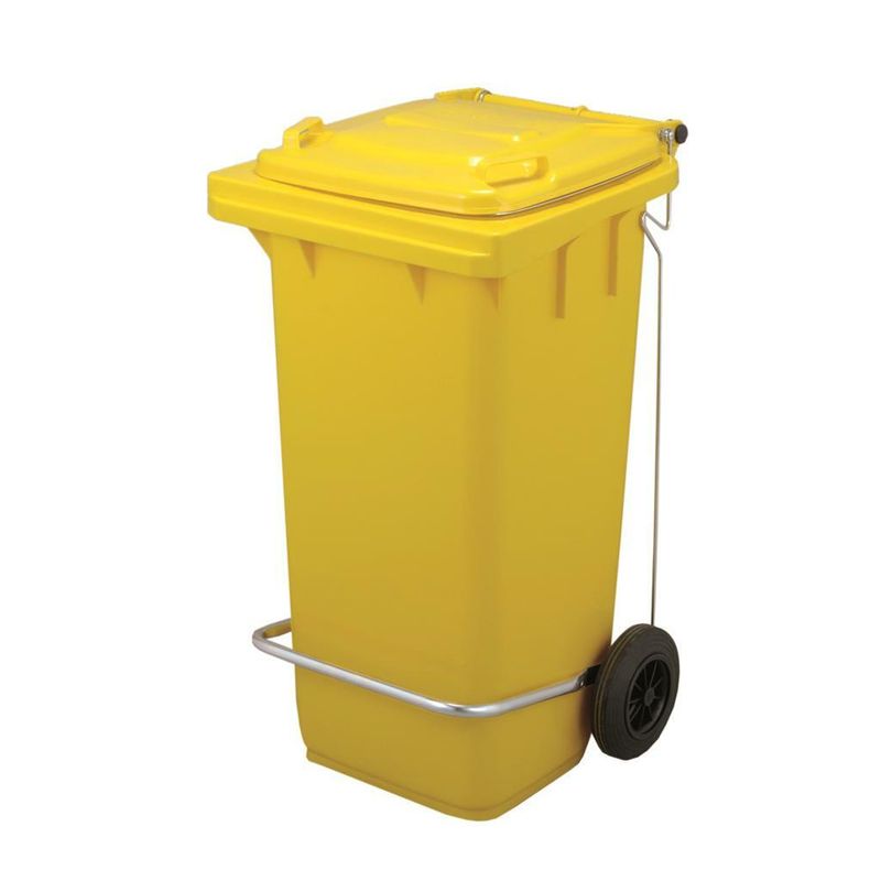 Bidone Raccolta Differenziata 120 lt Giallo - Sss