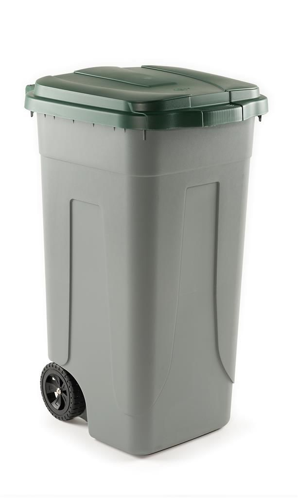 Bidone Raccolta Differenziata 100 lt Grigio/Verde - Sss