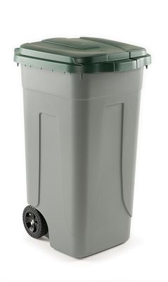 Bidone Raccolta Differenziata 100 lt Grigio/Verde - Sss