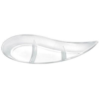 Piattino Virgola 12 cm Trasparente - Gold Plast