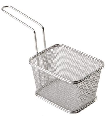 APS - Cestino per frittura "Snackholder" 10,5 x 13 cm Argento