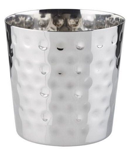 APS - Porta snack martellato "Tasca" 8,5 cm Acciaio