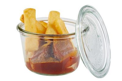 APS - Set da 3 bicchieri con coperchio "Weck" 0,37L