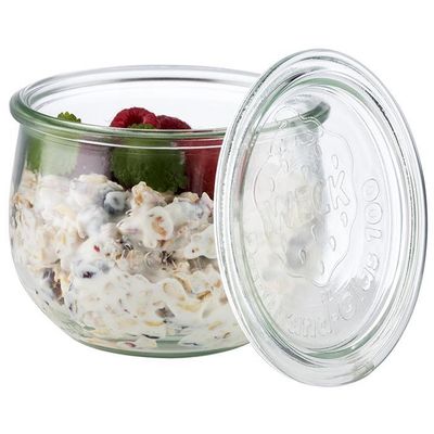 APS - Set 6 bicchieri con coperchio &quot;Weck&quot; 0,58L