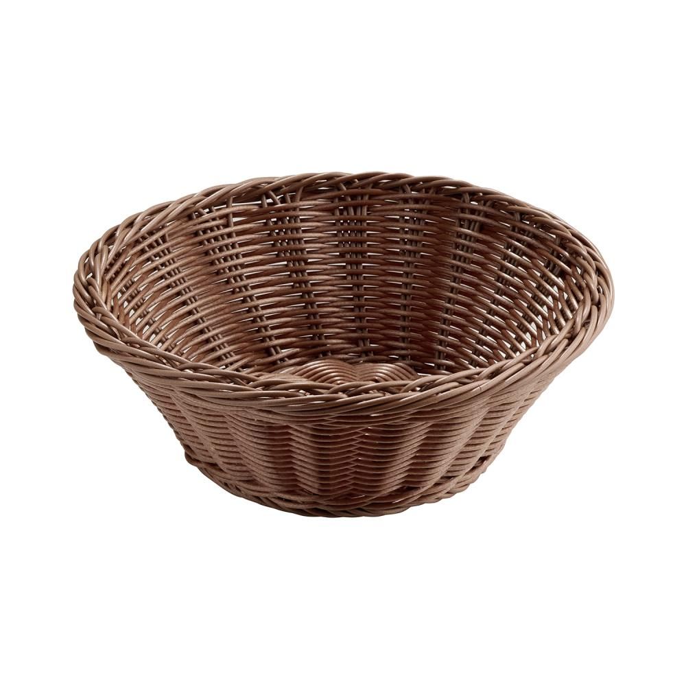 APS - Cestino buffet rotondo &quot;Economic&quot; 25,5 cm Marrone