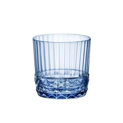 Bicchiere Rocks 30 cl America &#39;20s Sapphire Blue - Bormioli Rocco