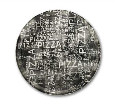 Saturnia - Piatto Pizza 31 cm Napoli Black &amp; White