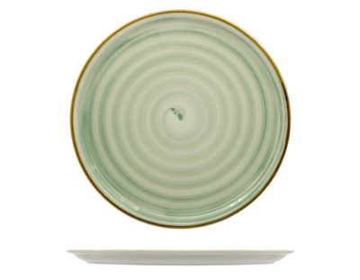Saturnia - Piatto Pizza 33 cm Napoli Spirale Verde