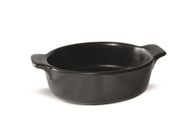 Tegame Ovale 13 x 8,2 cm Stoneware Nero Matt - Mps