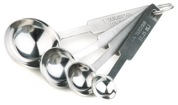 APS - Set di cucchiai per misurare 4 x 13 cm