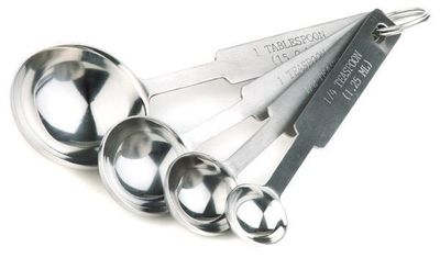 APS - Set di cucchiai per misurare 4 x 13 cm