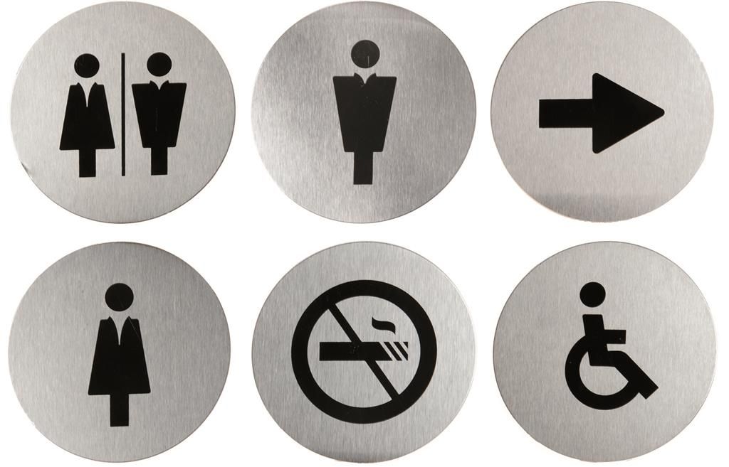 Securit - Targhette Adesive Miste 10 cm