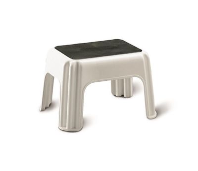 Sgabello 40 x 32 cm Bianco Antisdrucciolo - Giganplast