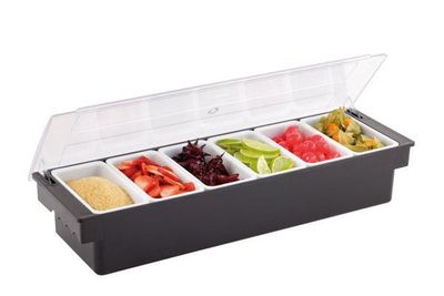 APS - Porta condimenti 6 scomparti 15,5 x 50 cm